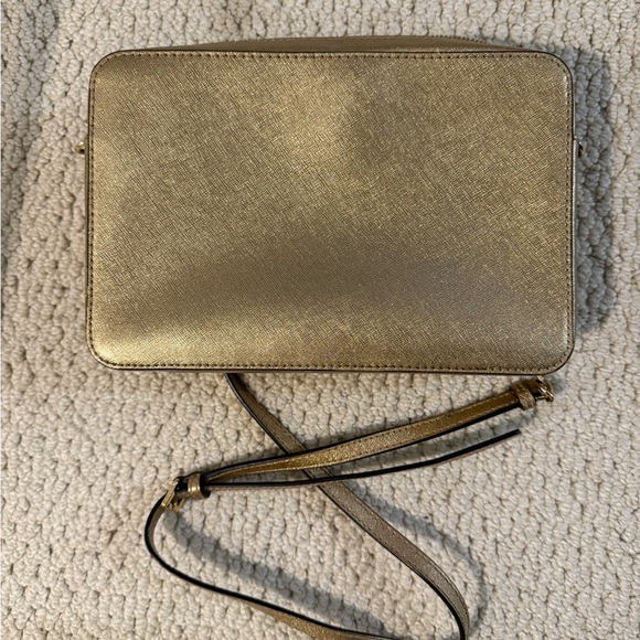 Michael Kors Metallic Gold Crossbody Bag - Picture 4 of 6